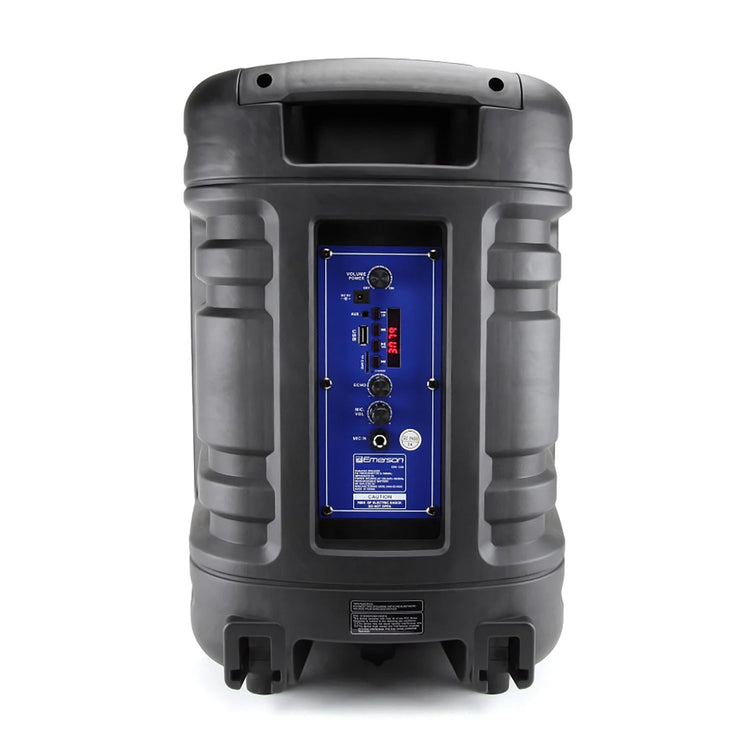 Emerson - Haut-Parleur de Fête Bluetooth Portable avec Lumières Disco, Noir - Simple Boutique