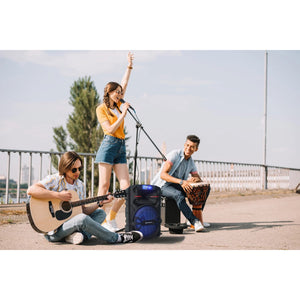 Emerson - Haut-Parleur de Fête Bluetooth Portable avec Lumières Disco, Noir - Simple Boutique