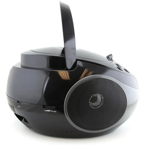 Emerson - Lecteur CD Portable avec Radio Stéréo AM/FM et Prise AUX, Gris - Simple Boutique