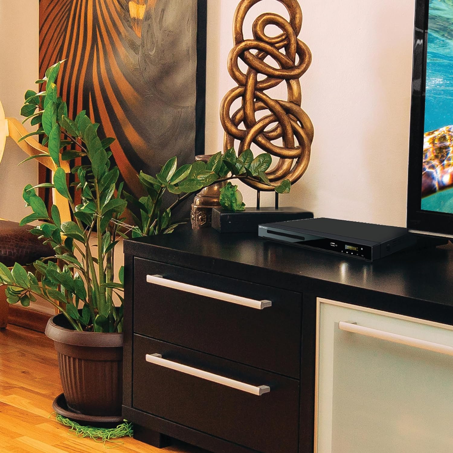 Emerson - Lecteur DVD pour Cinéma Maison, 2.1 Canaux, Noir - Simple Boutique