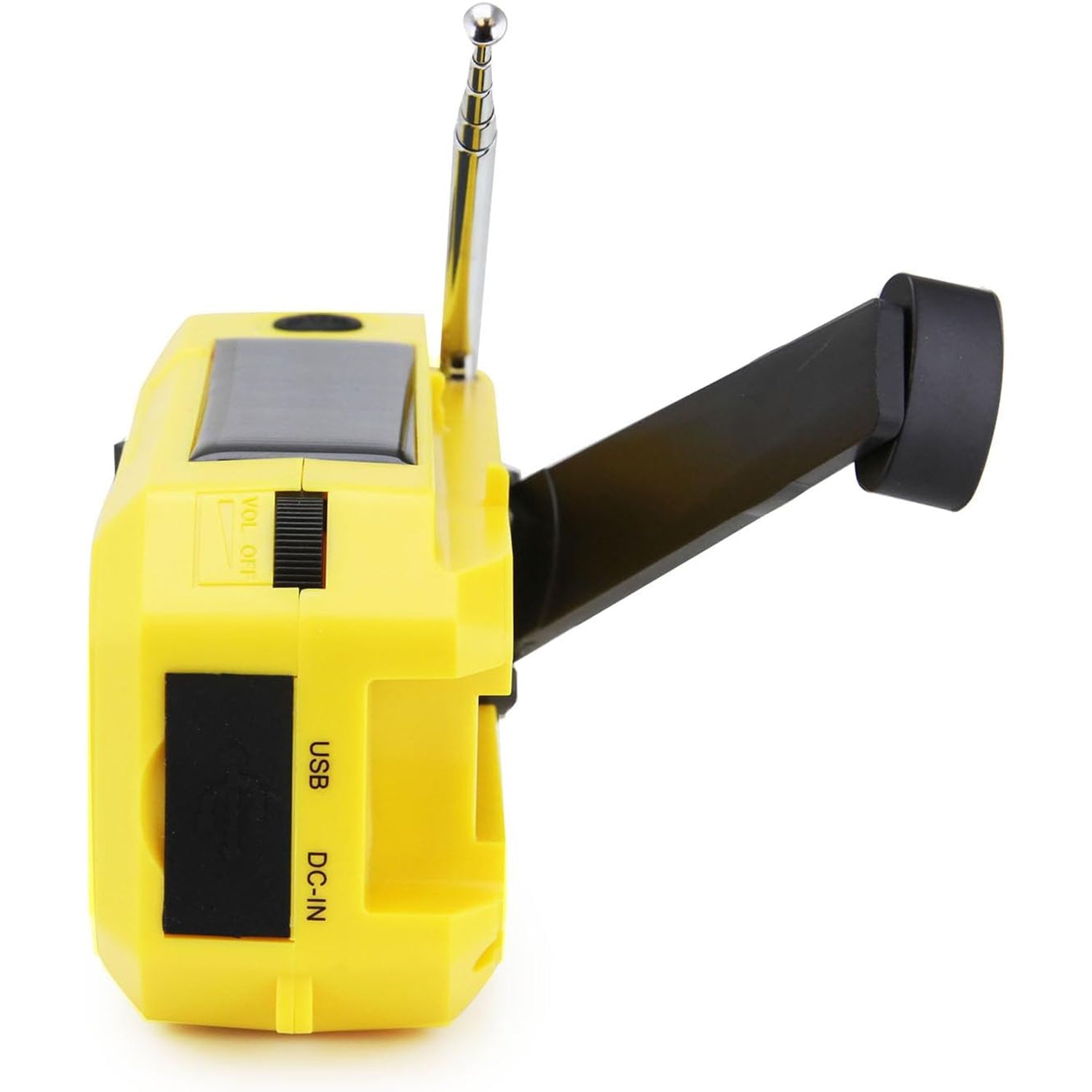 Emerson - Radio D'urgence AM/FM à Manivelle avec Bande Météo et Banque d'alimentation d'urgence, Jaune - Simple Boutique