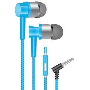 Escape - Écouteurs Intra-Auriculaire Stéréo, Réduction du Bruit, Microphone Intégré, Bleu - Simple Boutique