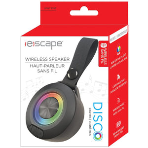 Escape - Haut-Parleur Bluetooth Rechargeable avec Éclairage RGB, Noir - Simple Boutique