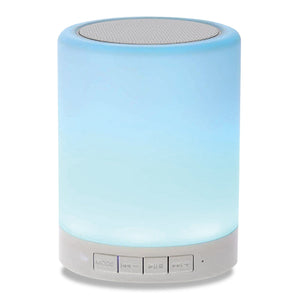 Escape - Haut-Parleur Sans-Fil avec Lumière d'ambiance et Radio FM, Blanc - Simple Boutique