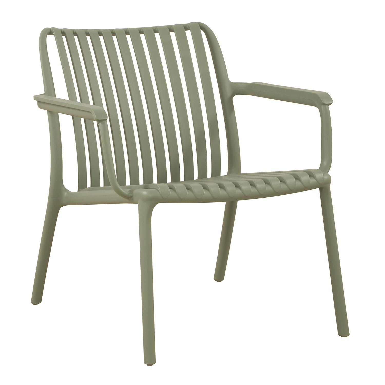 F. Corriveau International - Chaise avec Accoudoir Summer, Intérieur/Extérieur, Vert - Simple Boutique