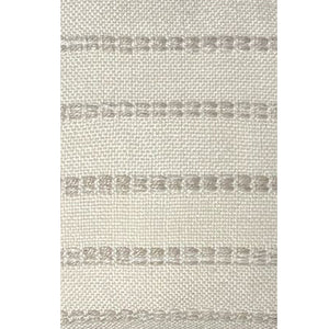 F. Corriveau International - Coussin à Rayures Naturelles, Intérieur/Extérieur, 18" x 18" - Simple Boutique