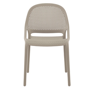 F. Corriveau International - Ensemble de 4 Chaises à Dîner Summer, Intérieur/Extérieur, Greige - Simple Boutique