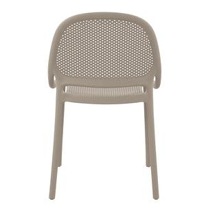 F. Corriveau International - Ensemble de 4 Chaises à Dîner Summer, Intérieur/Extérieur, Greige - Simple Boutique