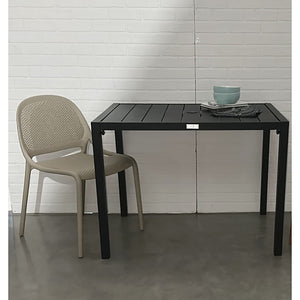 F. Corriveau International - Ensemble de 4 Chaises à Dîner Summer, Intérieur/Extérieur, Greige - Simple Boutique