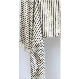 F. Corriveau International - Jetée à Rayure Element, Intérieur/Extérieur, 50" x 60" - Simple Boutique