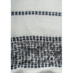 F. Corriveau International - Jetée à Rayure Mineral, Intérieur/Extérieur, 50" x 60" - Simple Boutique