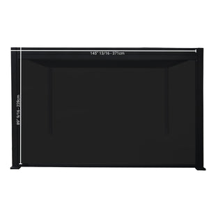 F. Corriveau International - Panneau Rétractable pour Pergola Melia, Côté 13', Noir - Simple Boutique
