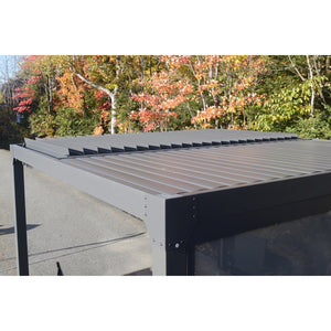 F. Corriveau International - Pergola 10' x 10' Louvre Casidila, Cadre en Aluminium Résistant à la Rouille - Simple Boutique