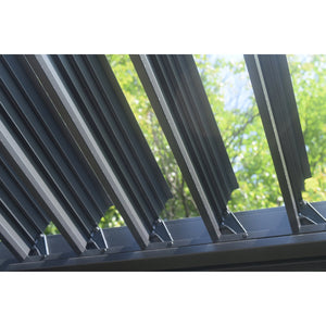 F. Corriveau International - Pergola 10' x 13' Louvre Casidila, Cadre en Aluminium Résistant à la Rouille - Simple Boutique