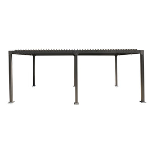 F. Corriveau International - Pergola 10' x 20' Louvre Casidila, Rust-Resistant Aluminum Frame - Simple Boutique