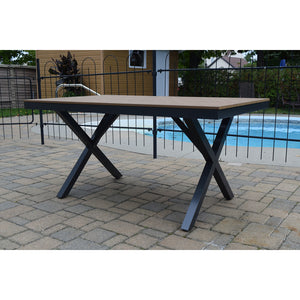 F. Corriveau International - Table à Manger Nappa Extérieur, Aluminium et PS Wood - Simple Boutique