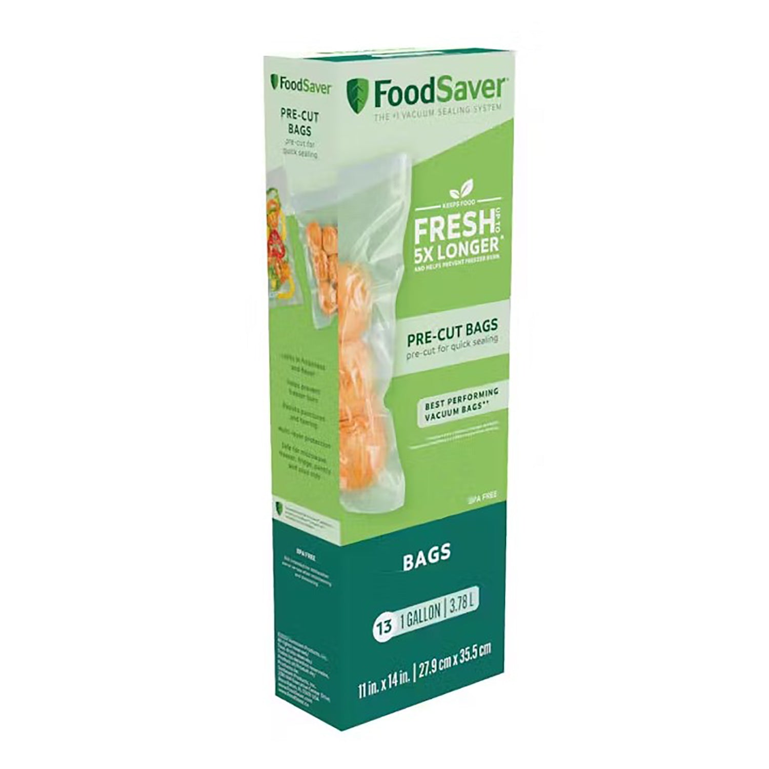 FoodSaver - Lot de 13 Sacs Prédécoupés pour Scelleuse Sous-Vide, Capacité de 3.78 Litre - Simple Boutique