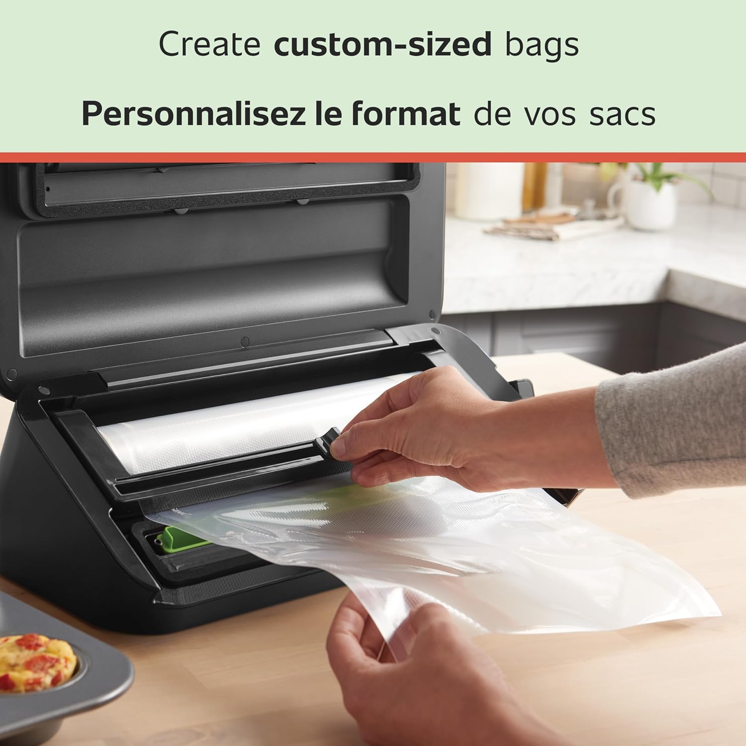 FoodSaver - Lot de 2 Rouleaux de Scellage Sous-Vide, 11po x 16pi, Sans BPA - Simple Boutique