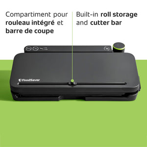 FoodSaver - Machine à Emballer Sous-Vide pour Aliments, Comprend 1 Rouleau et 4 Sacs, Noir - Simple Boutique