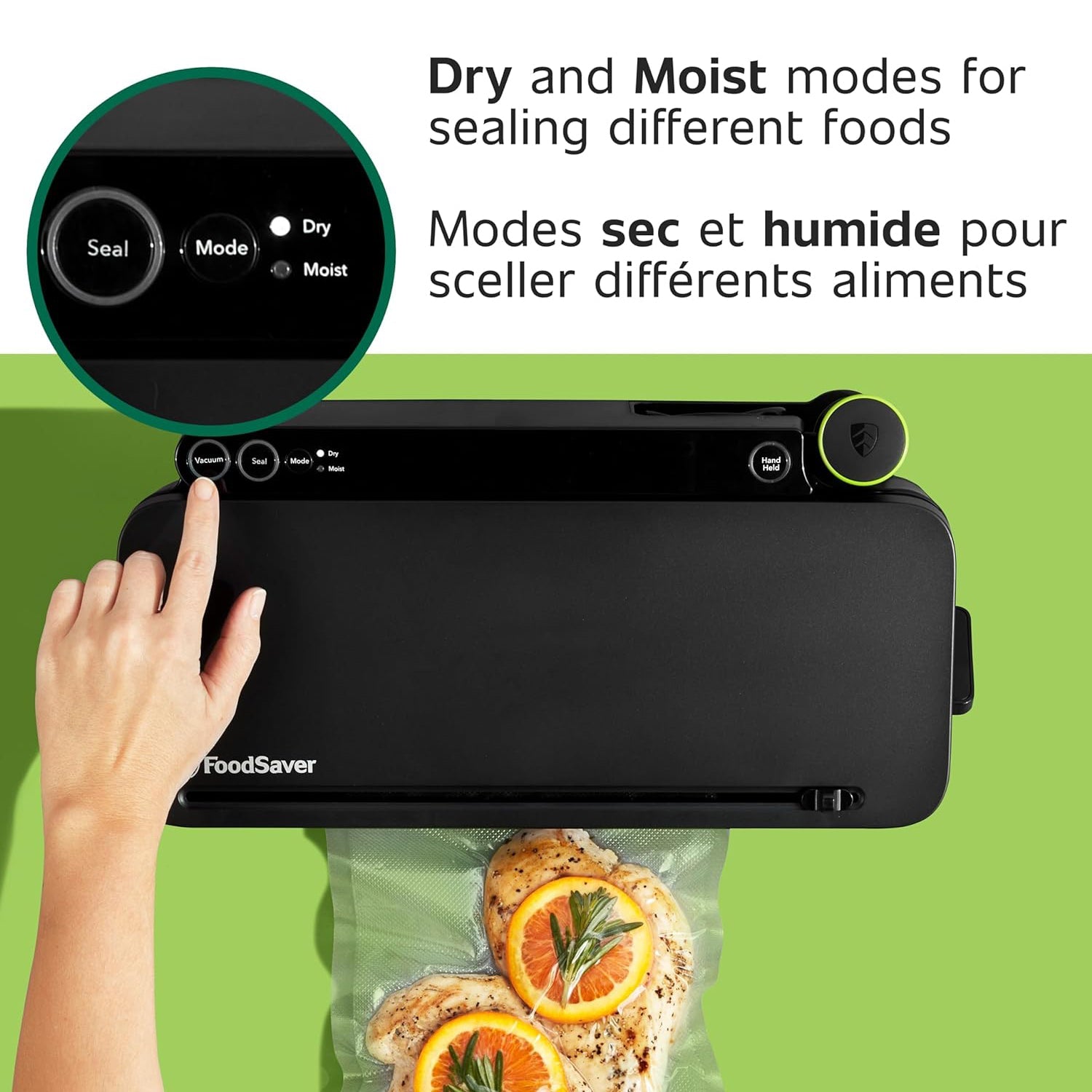 FoodSaver - Machine à Emballer Sous-Vide pour Aliments, Comprend 1 Rouleau et 4 Sacs, Noir - Simple Boutique