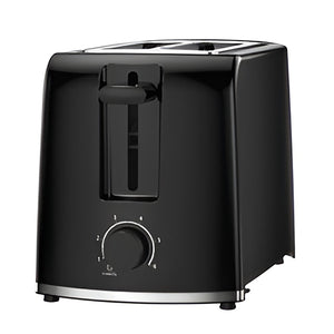 Frigidaire - Grille-Pain à 2 Tranches, 6 Réglages de Brunissage, 750 Watts, Noir - Simple Boutique