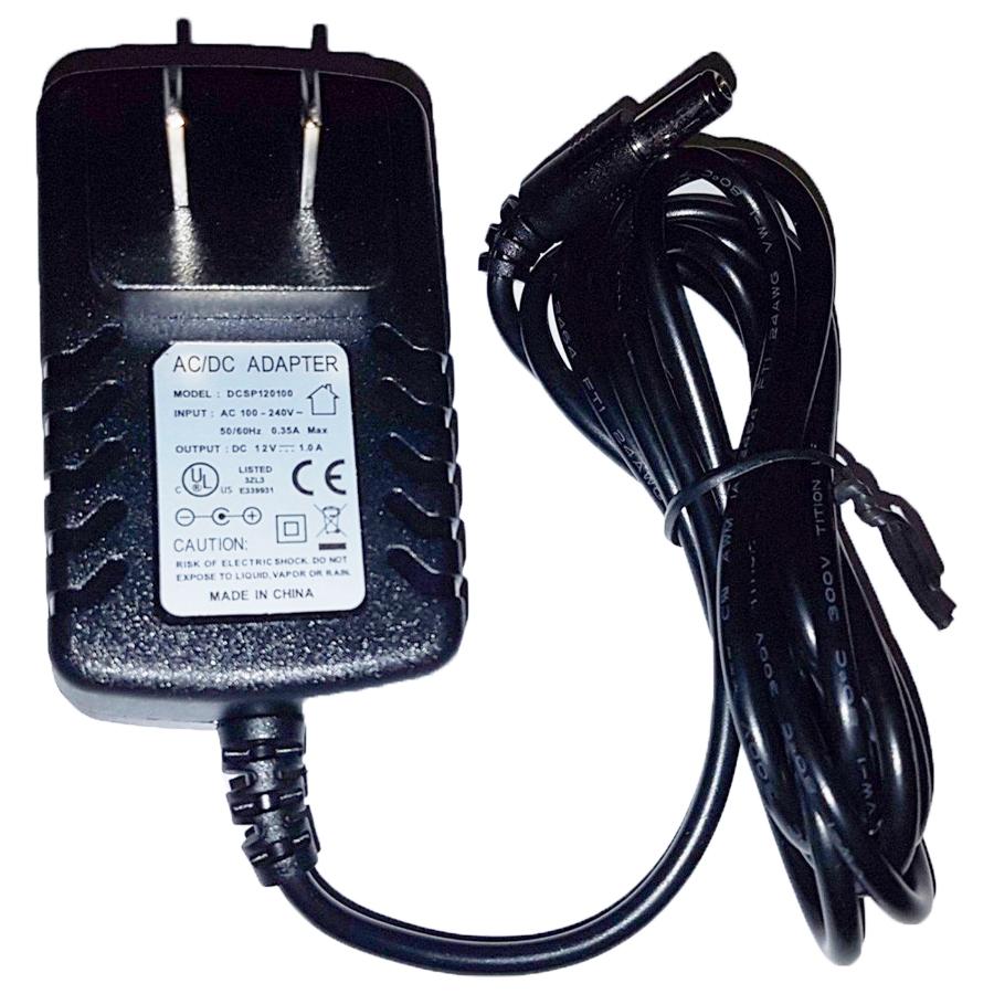 GlobalTone Adaptateur de courrant AC/DC 12v - 1A intérieur 2.1mm DC Plug certifiée cULus, 1.5M Noir - Simple Boutique