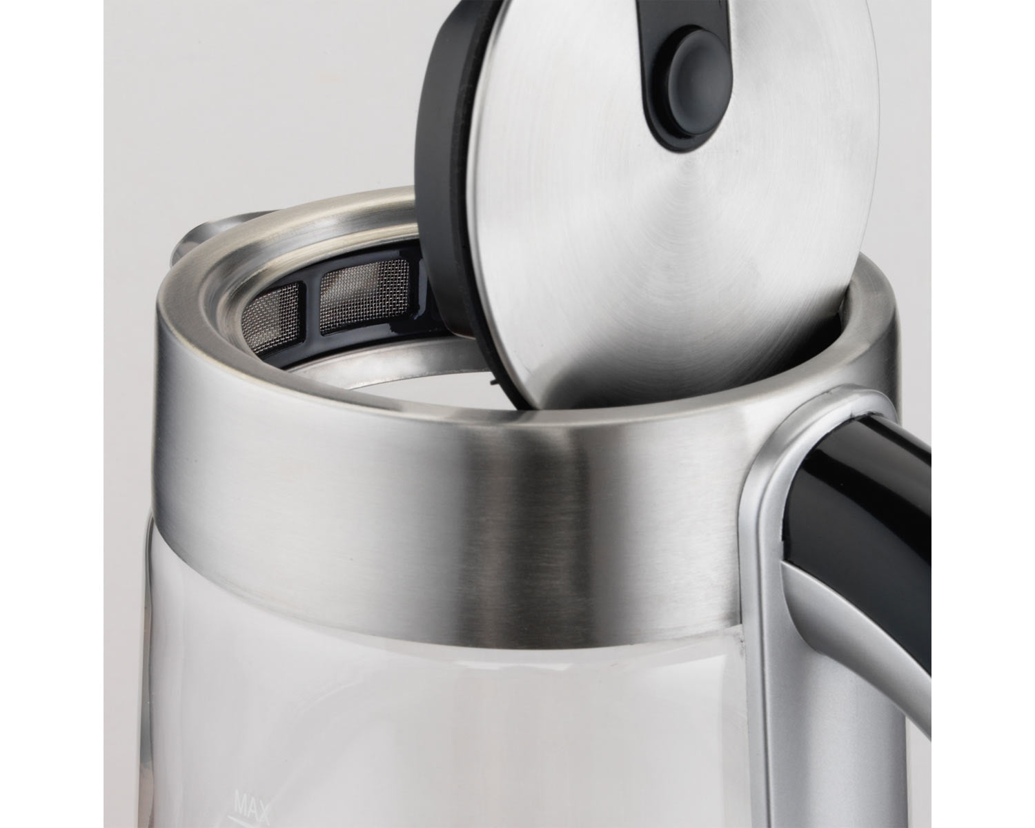 Hamilton Beach - Bouilloire Sans Fil en Verre 1,7 Litre - Éclairage LED Bleu, Acier Inoxydable, Modèle 40867C - Simple Boutique