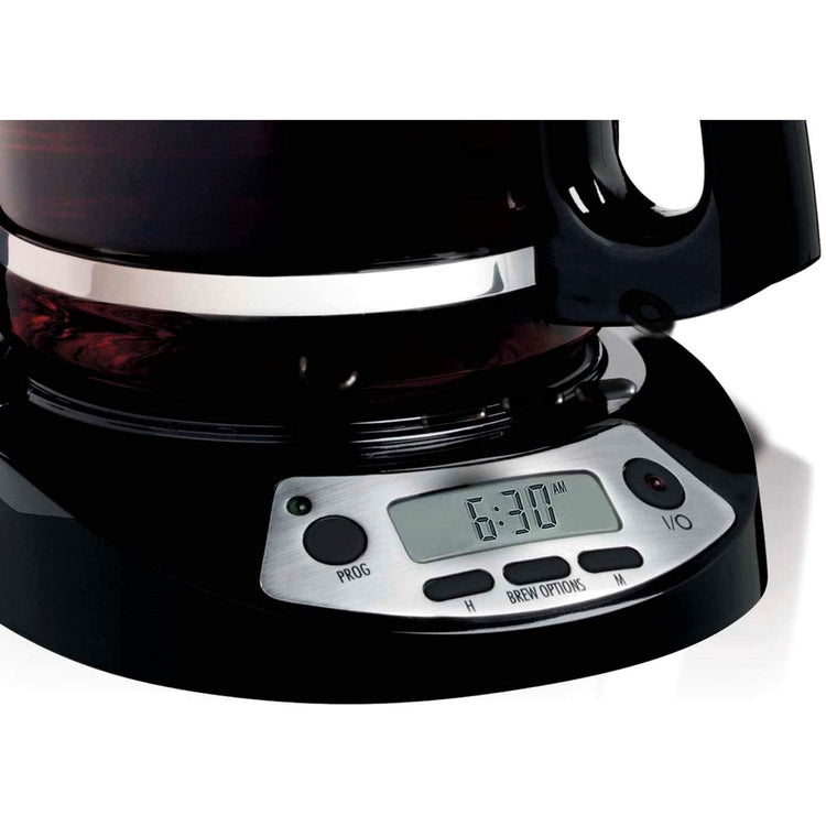 Hamilton Beach - Cafetière Programmable, Capacité de 12 Tasses, 3 Options d'infusion, Noir - Simple Boutique