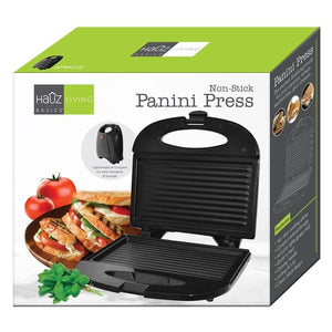 Hauz APM319 - Presse-Paninis avec Plaques Antiadhésives, Léger et Compact, Noir - Simple Boutique