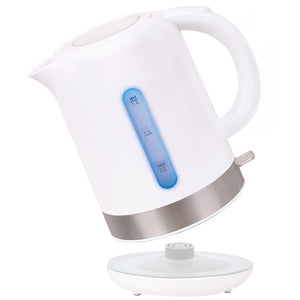 Hauz - Bouilloire Sans-Fil avec Éclairage DEL, Capacité de 1.7 Litre, Blanc - Simple Boutique