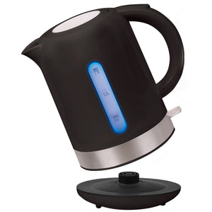 Hauz - Bouilloire Sans-Fil avec Éclairage DEL, Capacité de 1.7 Litre, Noir - Simple Boutique