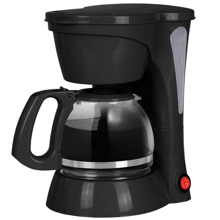 Hauz - Cafetière 4 Tasses, Design Compact, Filtre Réutilisable, Noir - Simple Boutique