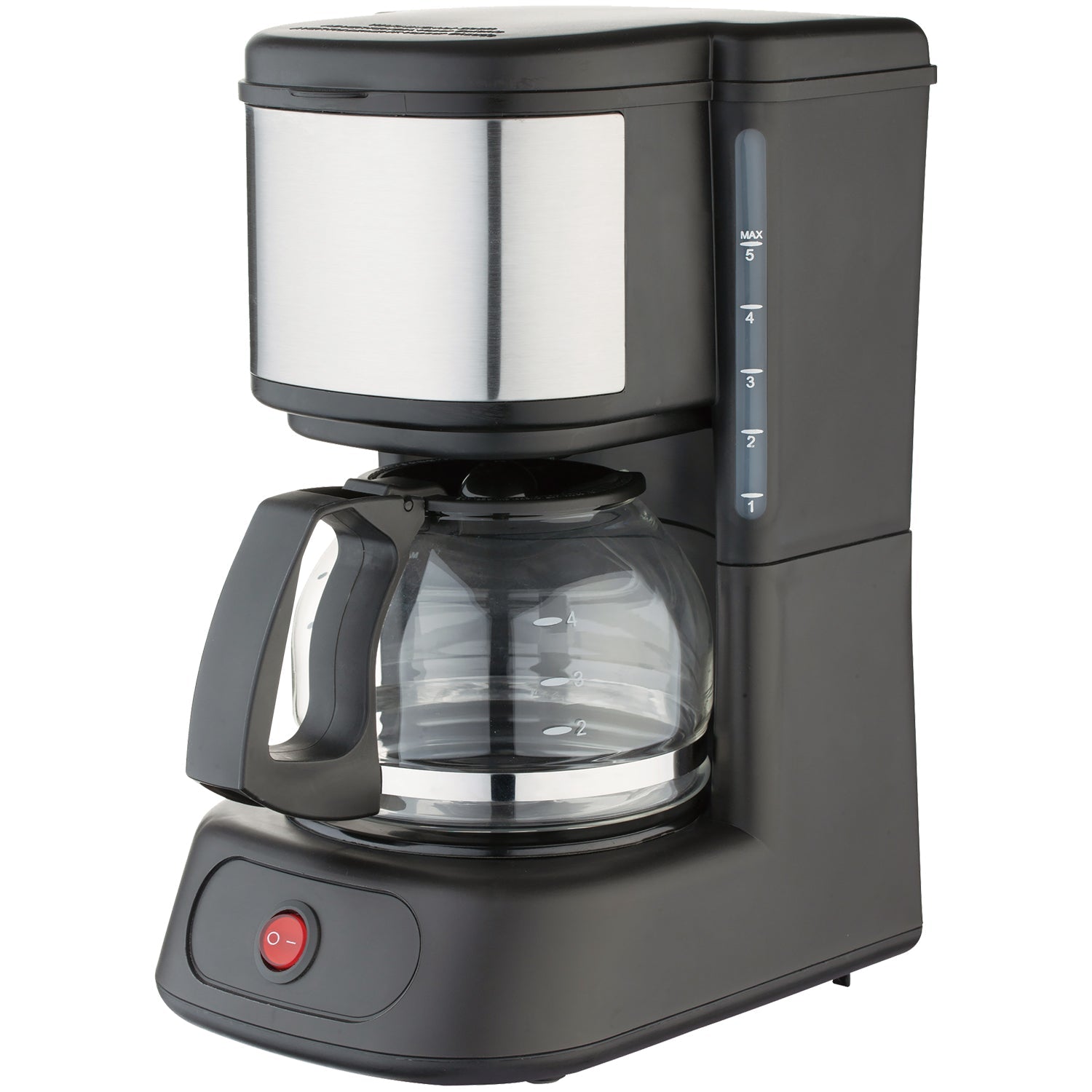 Hauz - Cafetière 5 Tasses en Acier Inoxydable, Design Compact, Filtre Réutilisable - Simple Boutique