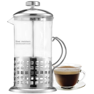 Hauz - Cafetière à Piston en Verre Borosilicate, Capacité de 600ml - Simple Boutique