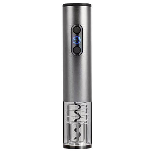 Hauz - Ouvre-Bouteille Électrique à Piles avec Coupe-Capsule, Argenté - Simple Boutique