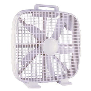 Hauz Ventilateur Boîte 20" | 3 Vitesses, Silencieux, Protection Surchauffe, Grille de Sécurité, Blanc - BF2-20 - Simple Boutique