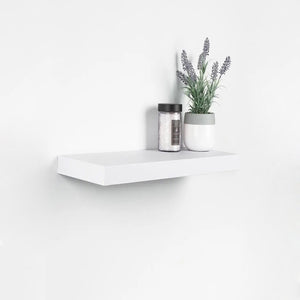 ITY International - Ensemble de 3 Mini Tablette Flottante Mural, 12" x 5.1" x 1.5", Blanc - Simple Boutique