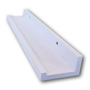 ITY International - Ensemble de 3 Tablettes Mural avec Rebord Surélevé, 19.5"x3.75"x2", Blanc - Simple Boutique