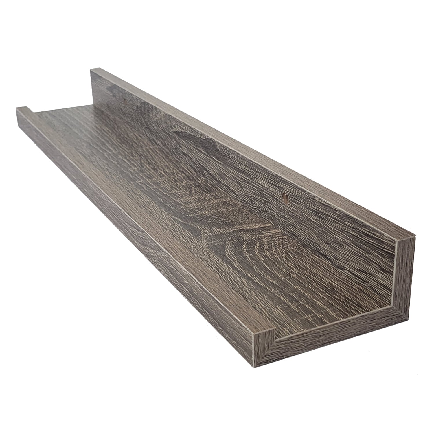 ITY International - Ensemble de 3 Tablettes Mural avec Rebord Surélevé, 47.25"x3.75"x2", Gris Taupe - Simple Boutique