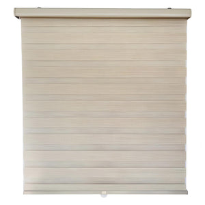 ITY Olivia Stone - Store de Fenêtre à Toile Alternée 55" X 84" Sans Cordon Beige - Simple Boutique