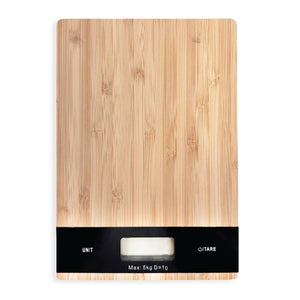 JS Gourmet - Balance de Cuisine Numérique avec Écran ACL, Fait en Bambou - Simple Boutique