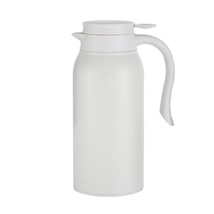 JS Gourmet - Carafe Isolé à Double Paroi, Capacité de 1200ml, Blanc - Simple Boutique