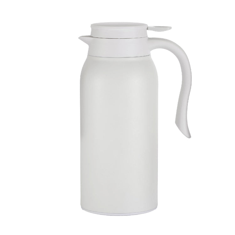 JS Gourmet - Carafe Isolé à Double Paroi, Capacité de 1200ml, Blanc - Simple Boutique