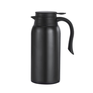 JS Gourmet - Carafe Isolé à Double Paroi, Capacité de 1200ml, Noir - Simple Boutique