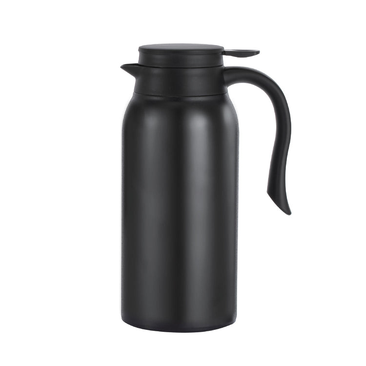 JS Gourmet - Carafe Isolé à Double Paroi, Capacité de 1200ml, Noir - Simple Boutique