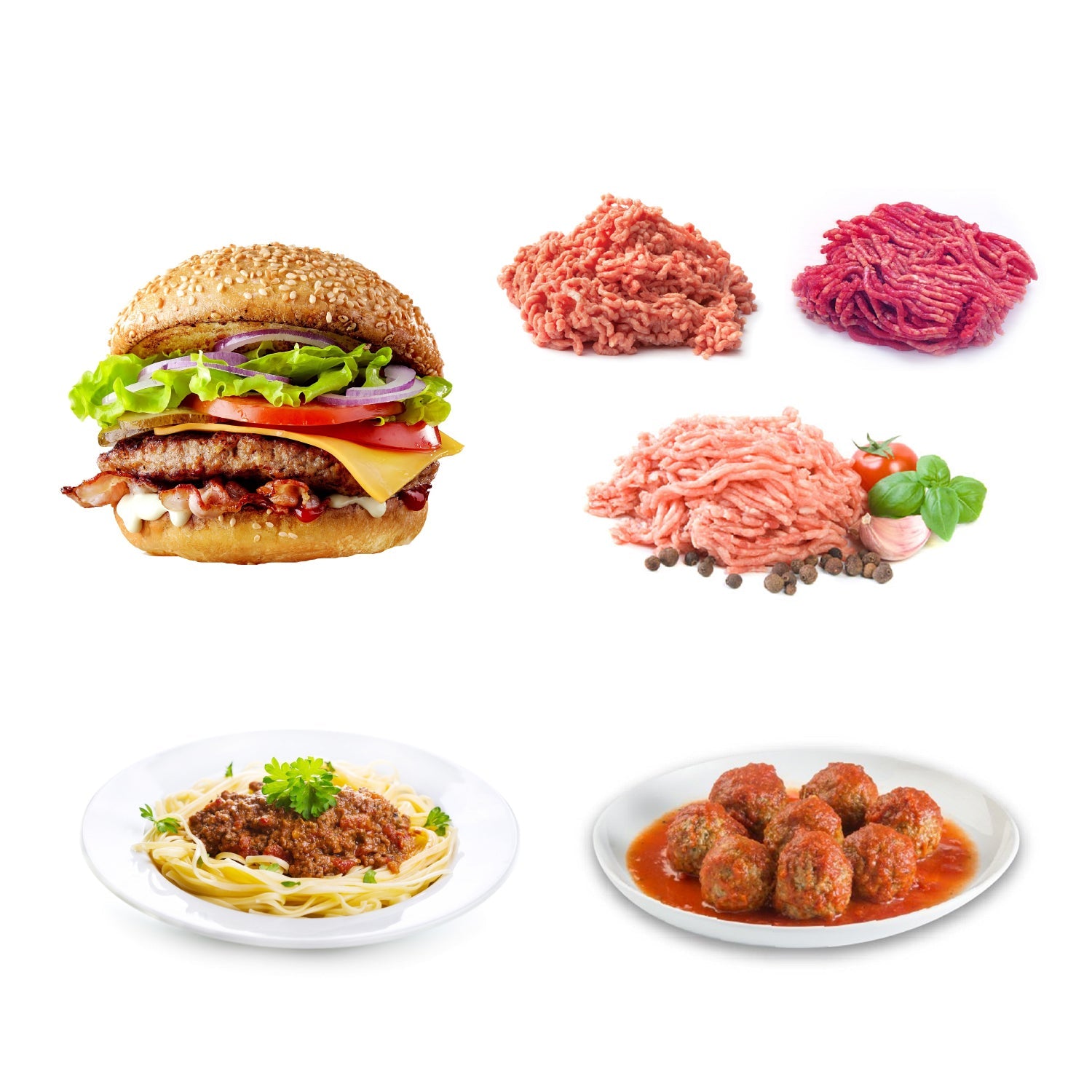 JS Gourmet - Hachoir à Viande et Légume Manuel Multifonctionnel, Lame en Acier Inoxydable - Simple Boutique