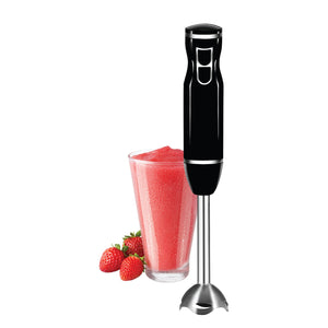JS Gourmet - Mélangeur à Main à 2 Vitesses, Lame en Acier Inoxydable, 300 Watts, Noir - Simple Boutique