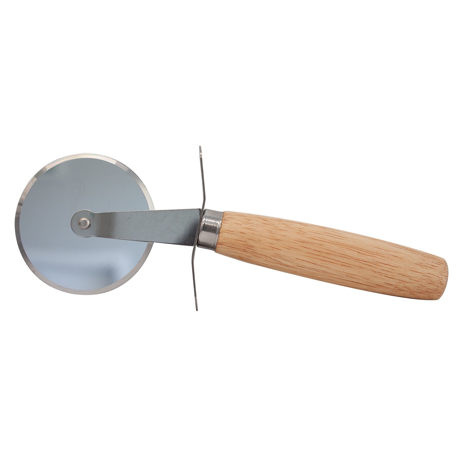 JS Gourmet - Planche à Pizza Réversible 2 en 1 en Bois, Diamètre de 15" - Simple Boutique