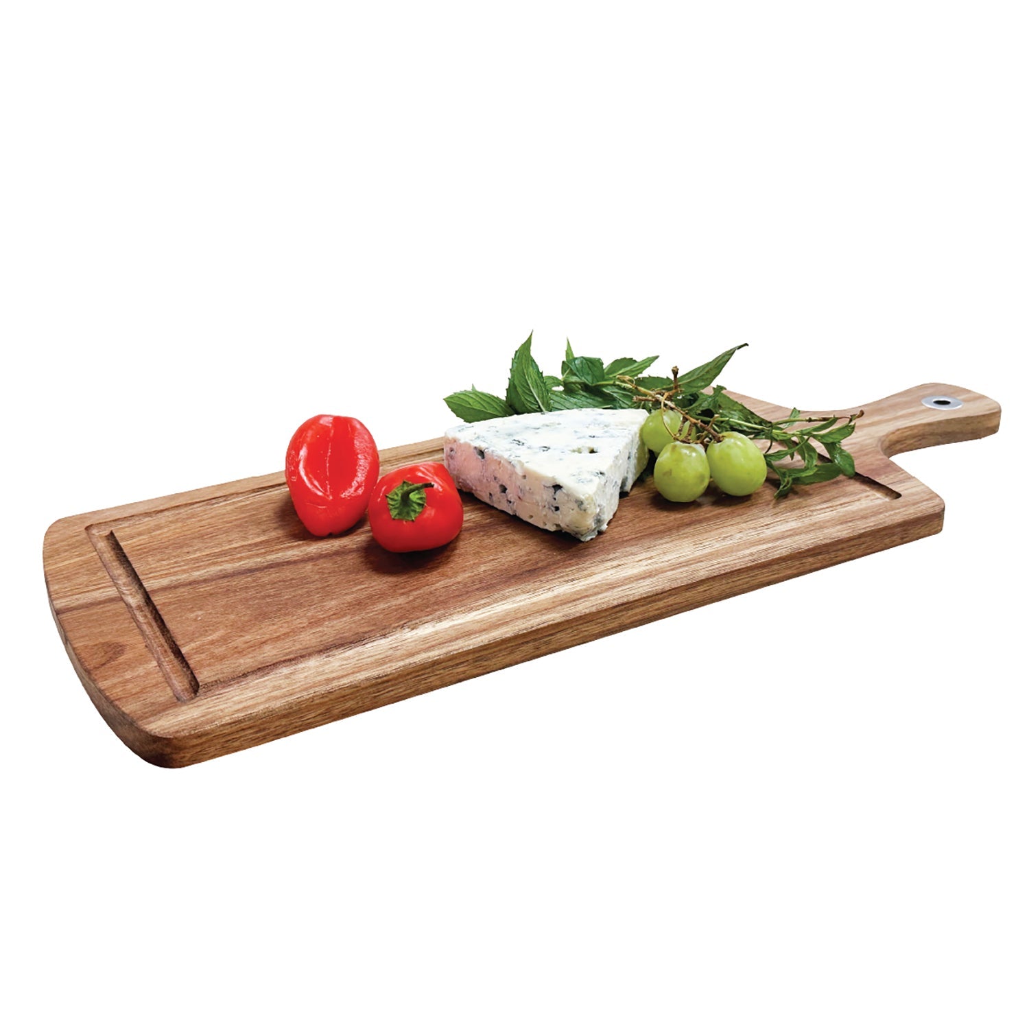 JS Gourmet - Planche de Service et à Découper en Bois d'acacia avec Poigné - Simple Boutique