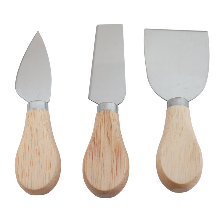 JS Gourmet - Plateau Tournant en Bois d'acacia avec 3 Outils à Fromage - Simple Boutique